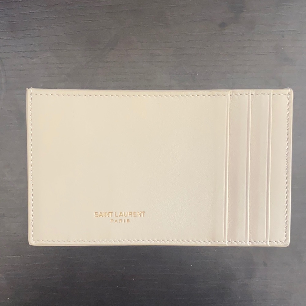 Authentic YSL cream wallet